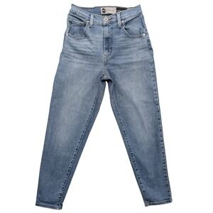 Levi's SilverTab Mom Jean Women 26 Medium Wash Blue High Rise Tapered A3699-0003
